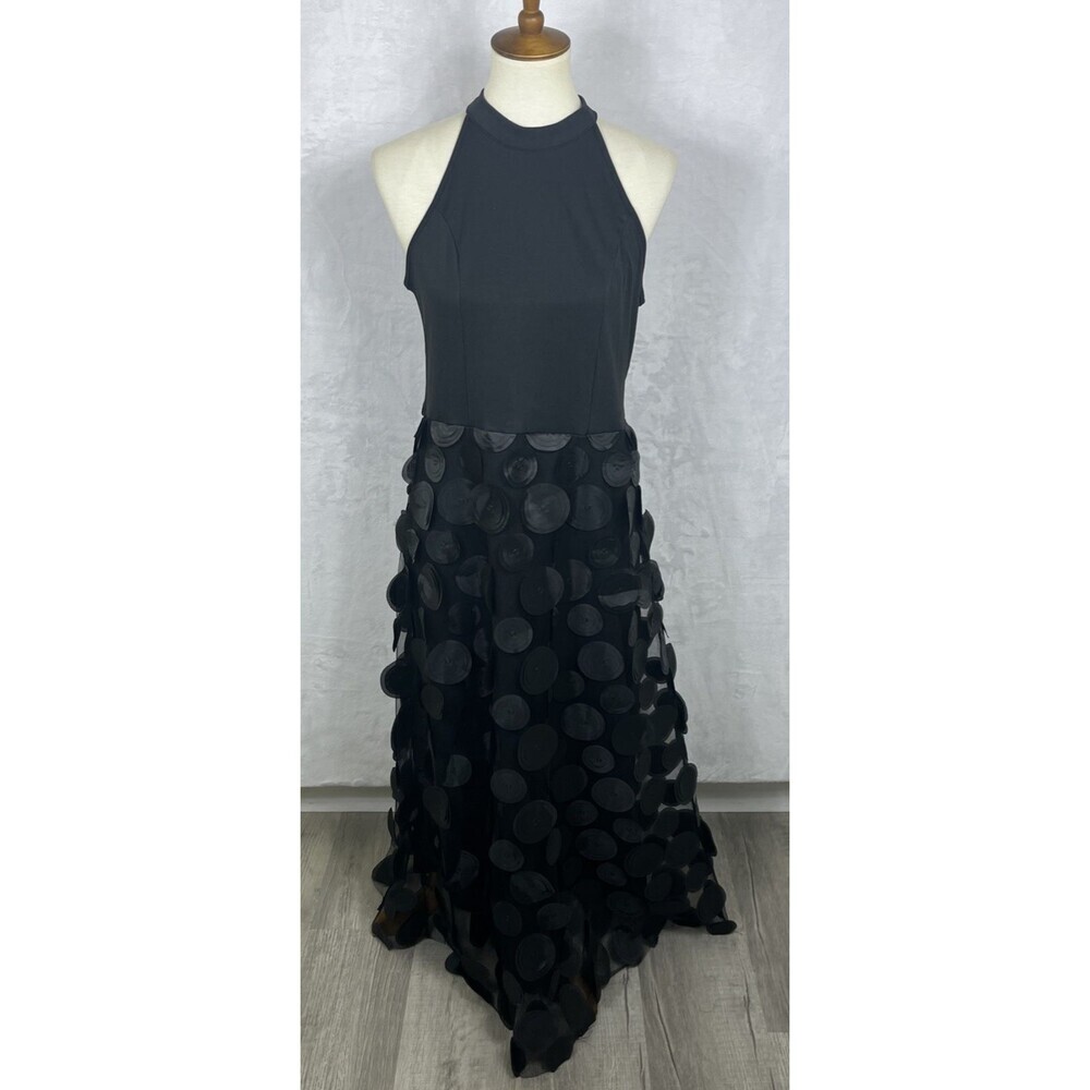 Shein Circle Dress Long Black Sleeveless Size Large